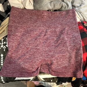 Maroon Knit Poncho